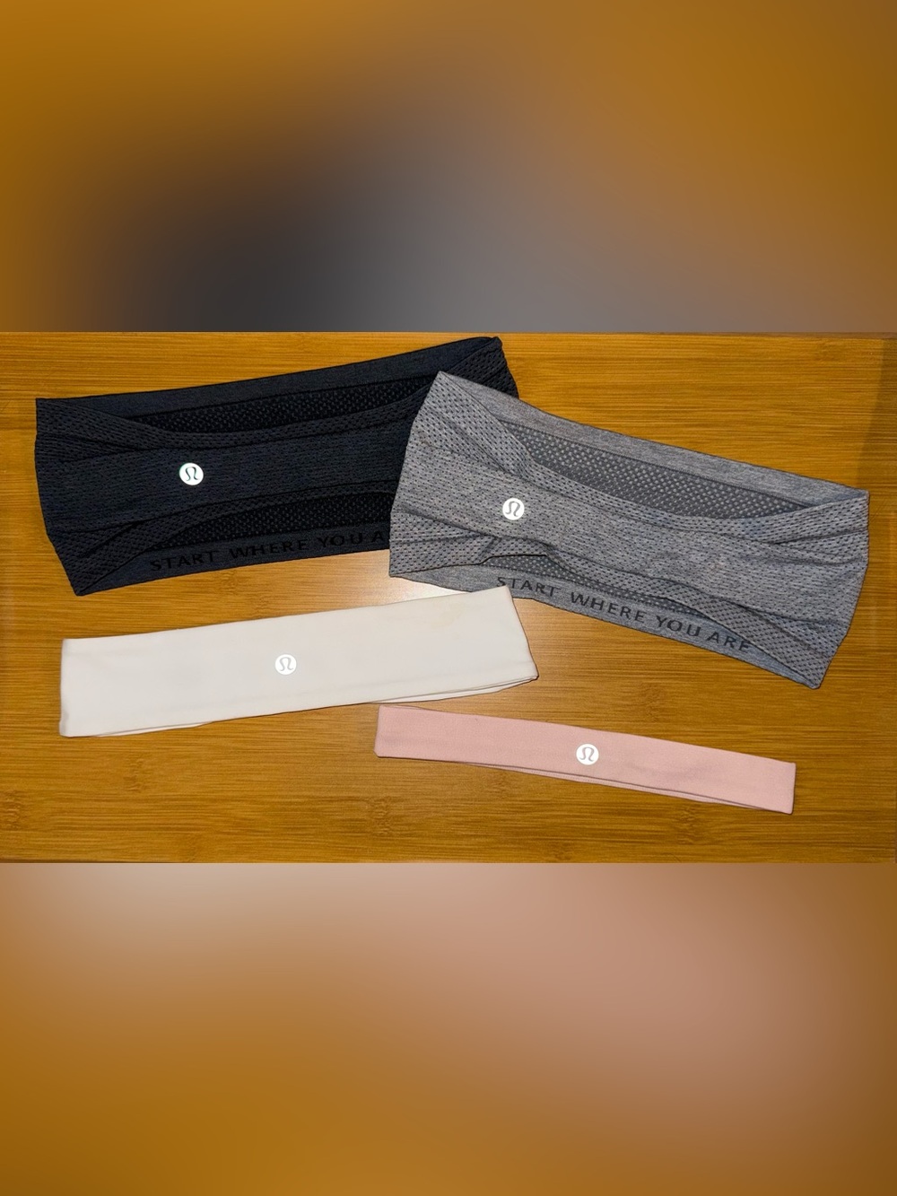 Lululemon Women’s Multipack Performance Headbands - Black, Gray, White, Pink